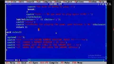 Casino Rolling Game Using C++