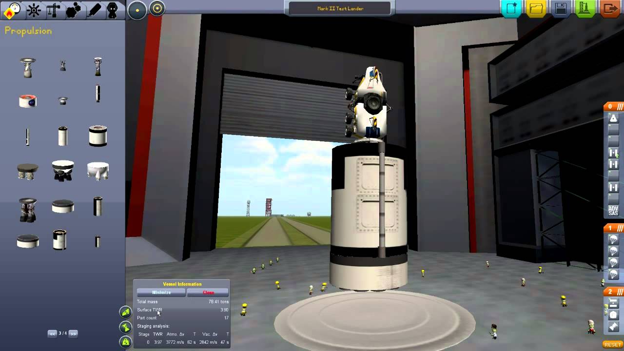 Kerbal Space Program (KSP) HD DRM DEMV Mrk II Parachute Test YouTube
