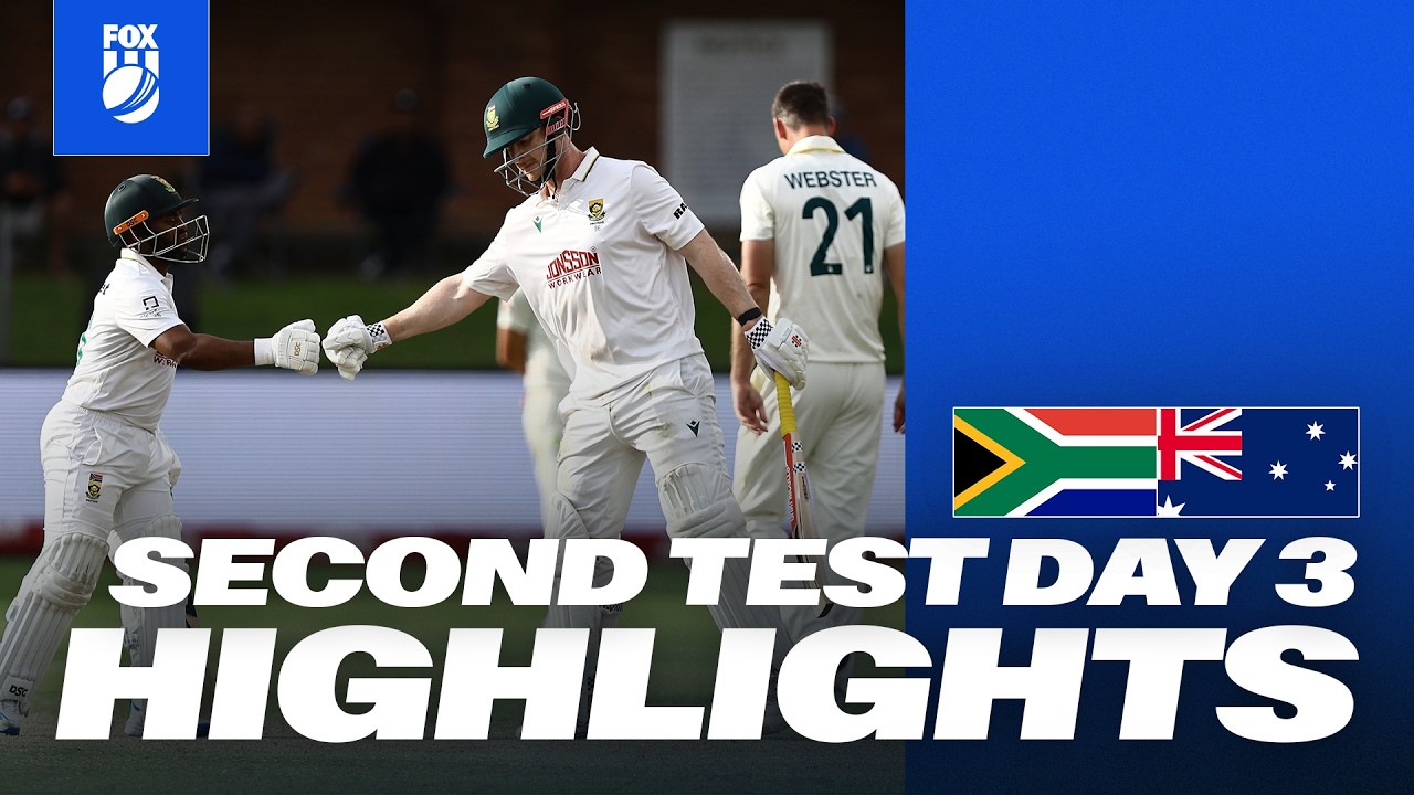 RSA Flip the script as skipper’s ton stuns!😳 | RSA vs AUS | 2nd Test Day 3 Highlights | Fox Cricket