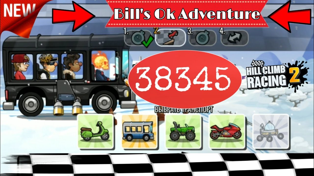 Hill Climb Racing 2 - 38.345 points - Team Event Bill's Ok Adventure