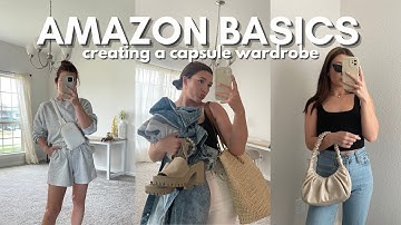 HUGE AMAZON BASICS HAUL 🤍 Affordable Pieces for a Capsule Wardrobe