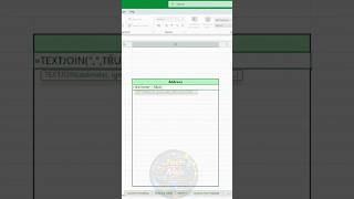 Smart Address Consolidation in Excel | 😱Merge & Clean Address Data Easily#excel #shorts