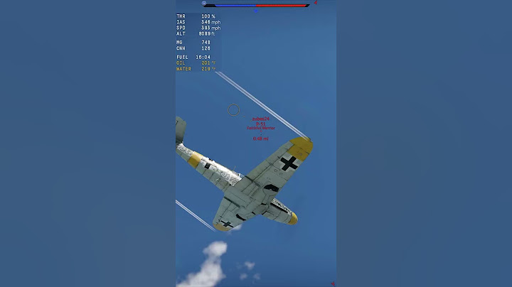War Thunder Dogfight 22 - Bf 109 F-4  vs P-51 #shorts