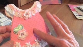 Girl dress card