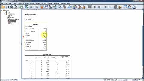 Central Tendency and Variation in SPSS