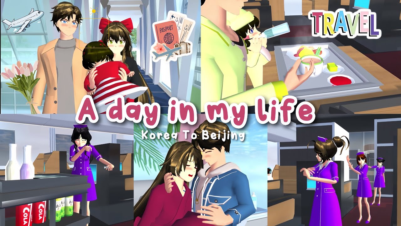 A Day in My Life Travel Edition • Sakura School Simulator 