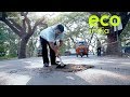 Eco India: How a Mumbai resident is repairing the city’s roads, one pothole at a time