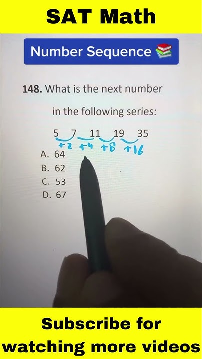Sequence and Series | SAT Math | arithmetic sequence problem solving ...