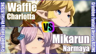 Gbvsr 4K Granblue Fantasy Versus Rising Rank Match Waffle Charlotta Vs Mikarun Narmaya