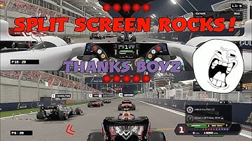 F1 2020 SPLIT SCREEN GAMEPLAY - THE BEST GAME MODE EVER IS BACK, THIS WAS CRAZY FUNNY!!!