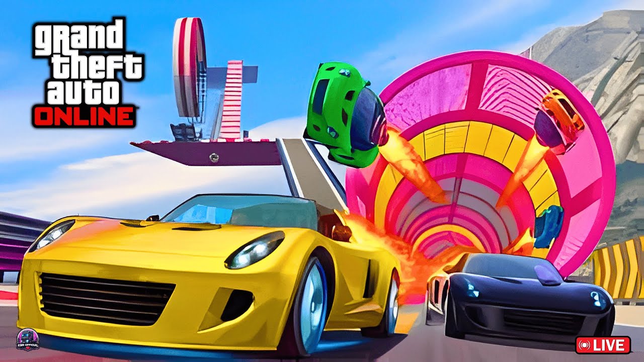 🔴GTA V Live - Crazy Stunts & Impossible Parkours |  GTA5 Online Gameplay 🔥