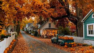Down a Leaf-Covered Road to an Autumn Village Bakery🎃 Mellow & Warm Jazz for Coffee & a Peaceful Day screenshot 2