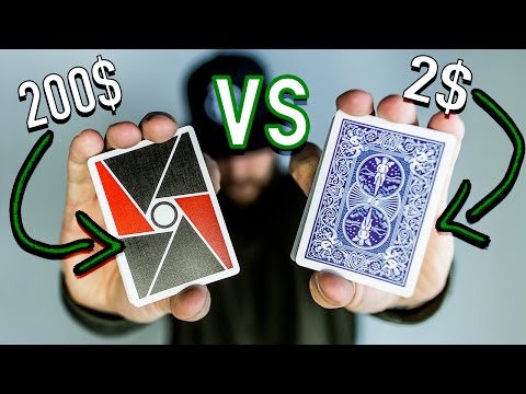 2$ Deck of Cards vs 200$ Deck of Cards!!