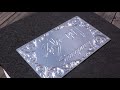 オーダー表札　彫金表札　Engraved name Plate．