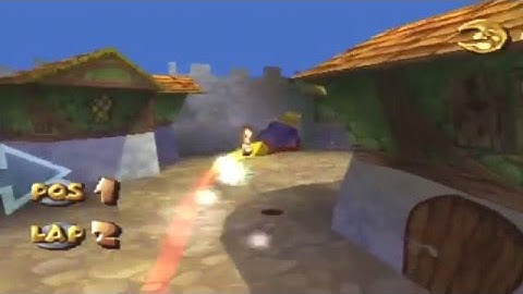 40 Winks [PS1] - (Walkthrough) - Part 29: Race Against Parrot (Ruff)