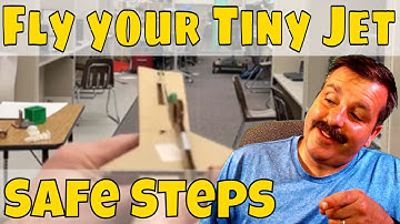 How to Fly & Test your Cardboard Tiny Jet | Safe Classroom Steps