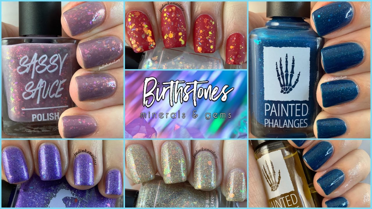 January 2021 Polish Pickup Birthstones Gems & Minerals | Review and Swatches