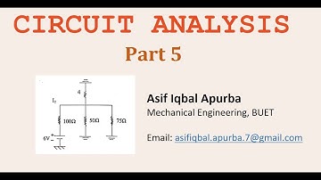Circuit Analysis - Part 5 : CUET Admission Test 2005-06 - Circuits Involving Ground Symbol