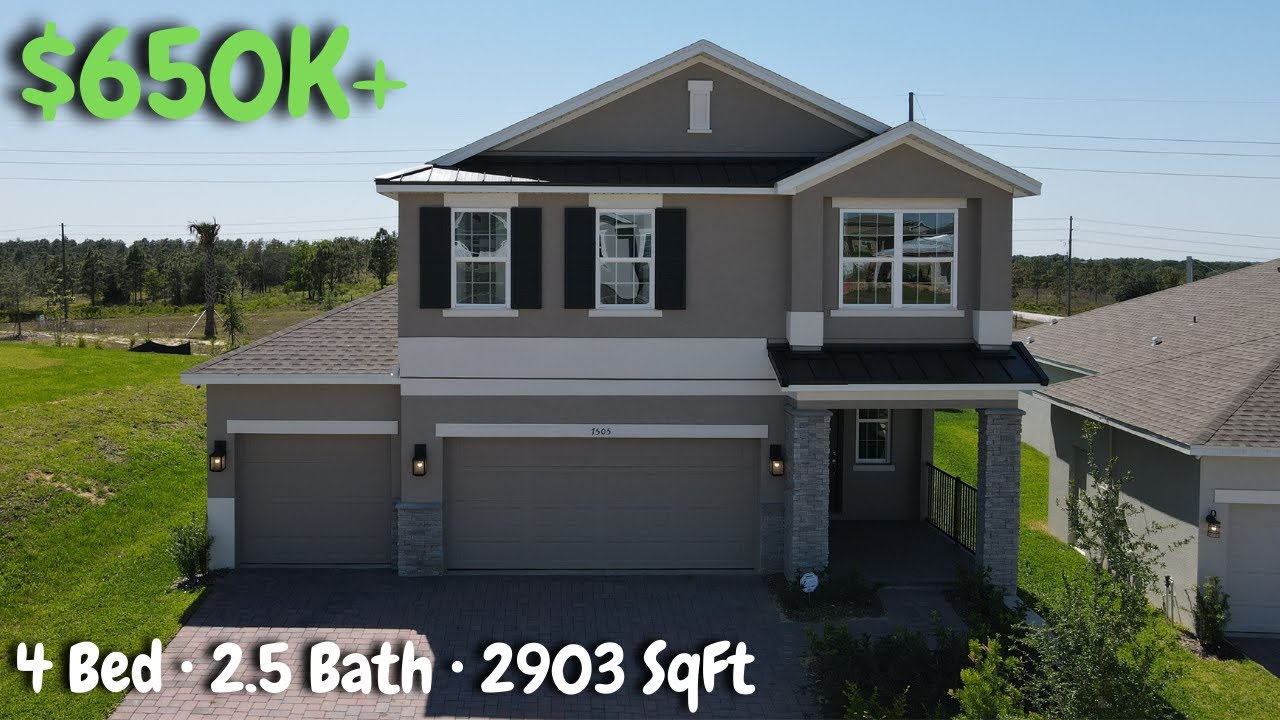 Vero Model by Landsea Homes at Ridgeview in Clermont Florida Mid 600's YouTube