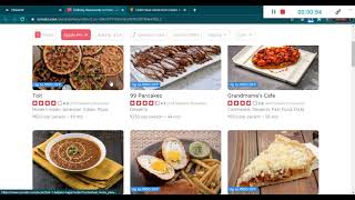 A Simple Web Application for Image Classification using images of Food Items