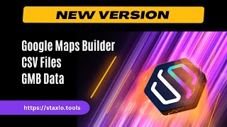 Google Maps Builder + CSV Files⚡️New Update by Staxio ⚡️ 190 views 6 months ago 8 minutes, 24 seconds
