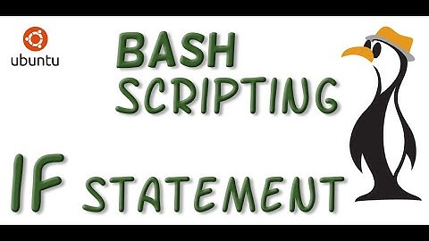 BASH Scripting Simple IF Statement