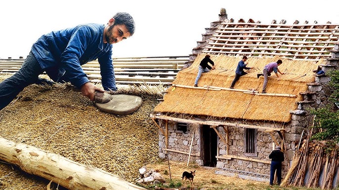 Así se vive en una casa construida con fardos de paja 