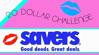 Savers 20 Dollar Outfits Challenge Try On Shopping Thrift Haul Vlog 2017