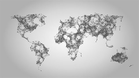World Map Social Network White Background | Motion Graphics - Videohive template