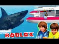 A la caza del TIBURON!! Dani y Evan en ROBLOX SHARK BITE!!