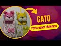 Gatinha bela, porta papel higiênico, faça vc também é simples e fácil!