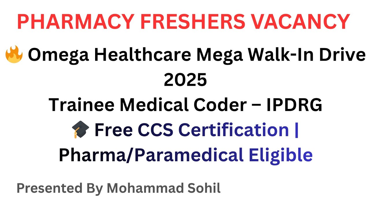 Medical Coding Job 2025 😱 | Omega Healthcare Walk-In |Free Certification | Bangalore Drive | 