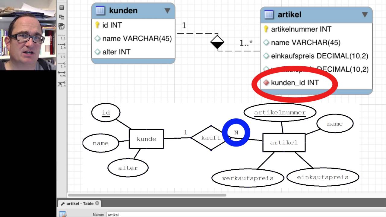 Er Diagramme Mit Mysql Workbench Erstellen Deutsch Youtube