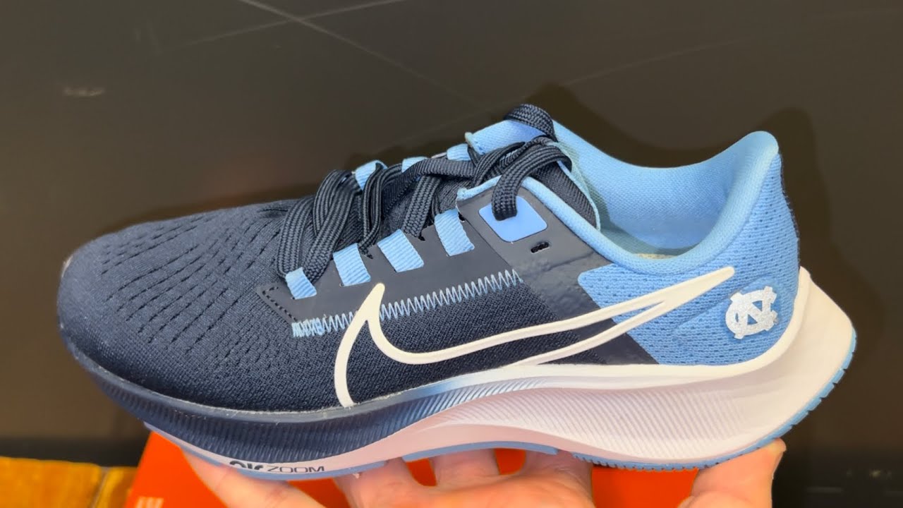Zoom Pegasus 38 UNC Blue Running Shoes 