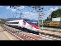 Treno Eurocity delle SBB per Milano in transito in Lombardia presso Como sulla ferrovia del Gottardo