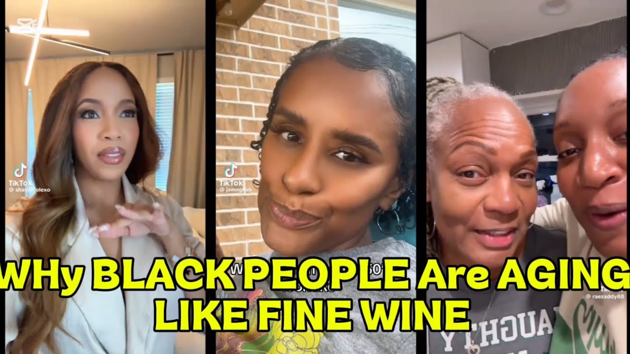 BLACKS ARE AGING LIKE FINE wINE Here's Why/BLACK Don't CRACK 