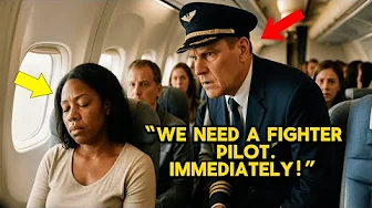 Black Woman Slept On The Flight – Until The Captain Asked In FEAR: "Any Fighter Pilot On Board?"