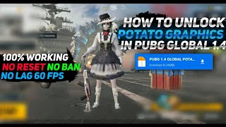 🔥How To Unlock Potato Graphics in Pubg Mobile Global version 1.4/KR | 100% working on all devices