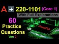 Comptia a certification exam 2201101  60 questions with explanations  core 1