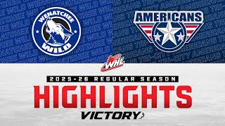 Wenatchee Wild At Tri-City Americans 1213 Whl Highlights 2025-26