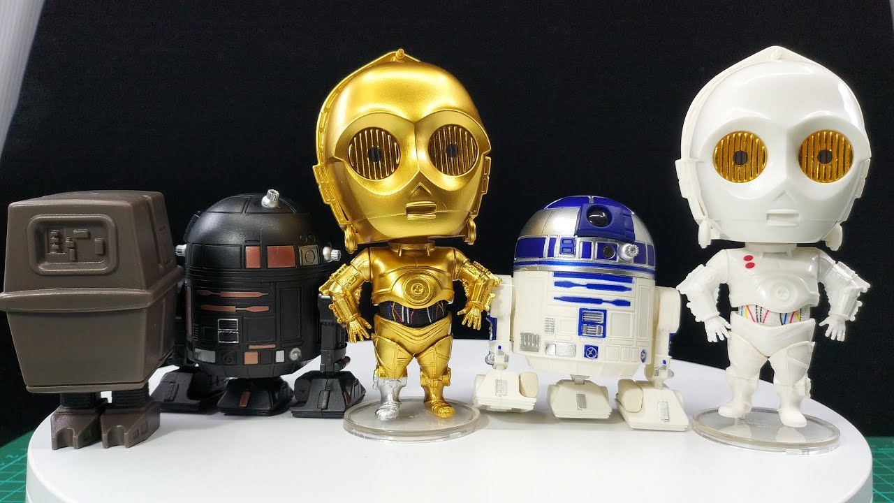 Star Wars Q Droid Capsule Toys - YouTube