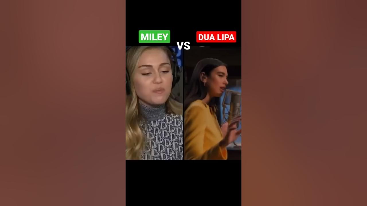 MILEY CYRUS vs DUA LIPA live #shorts