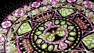 Famous IVY AND THE INKY BUTTERFLY by Johanna Basford - Faber Castell Polychromos - color along Wealth