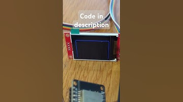 128x160 TFT display connected to #Arduino #ESP32 live