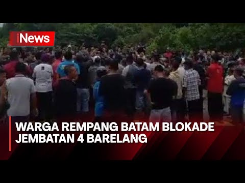 Ratusan Warga Batam Adang Mobil Proyek Pengembangan Pulau Rempang