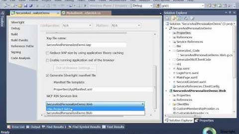 Secure and Personalize your Silverlight App with WCF RIA Services