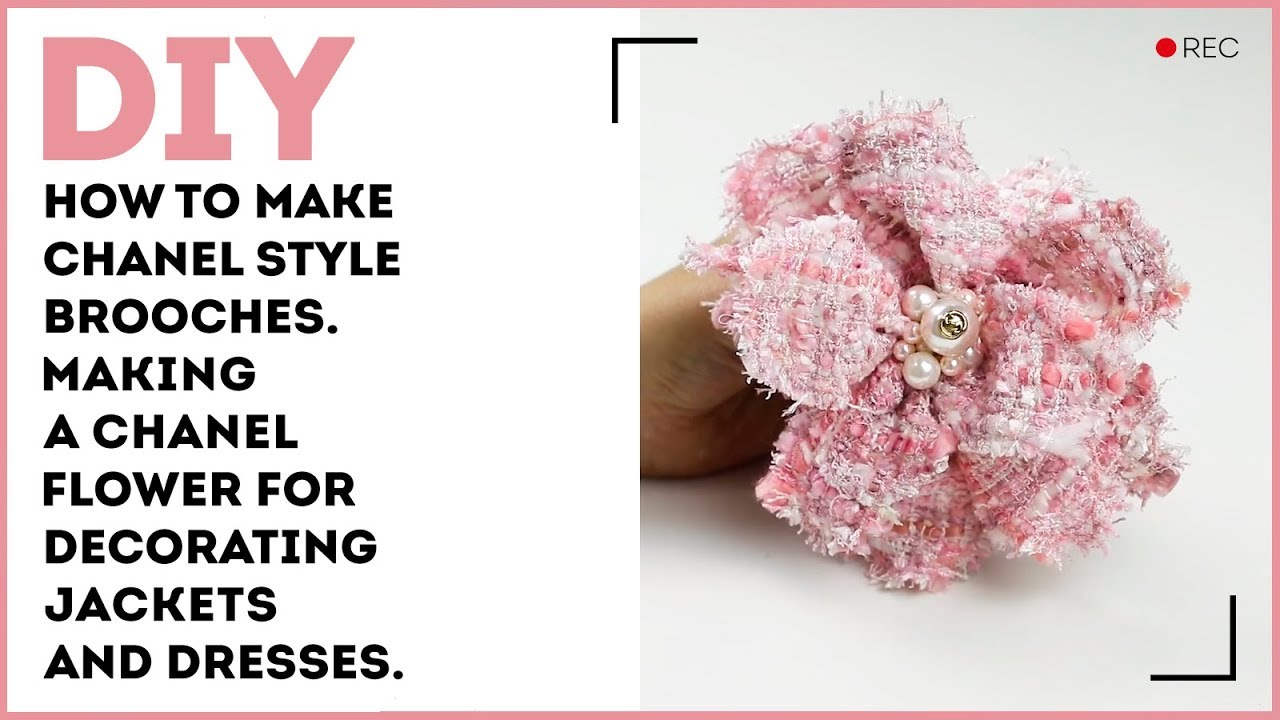 DIY, How to Make Chanel Style White Camellia Flower, Ribbon Art