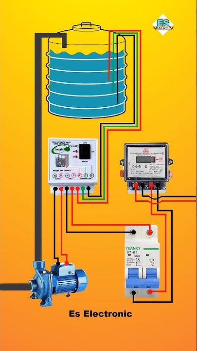 Automatic Water Pump On Off// Water level Controller #viral # ...