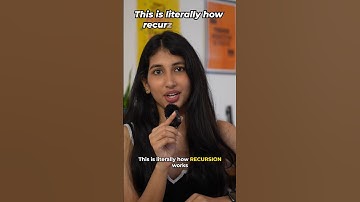 Recursion explained in just 1 minute.