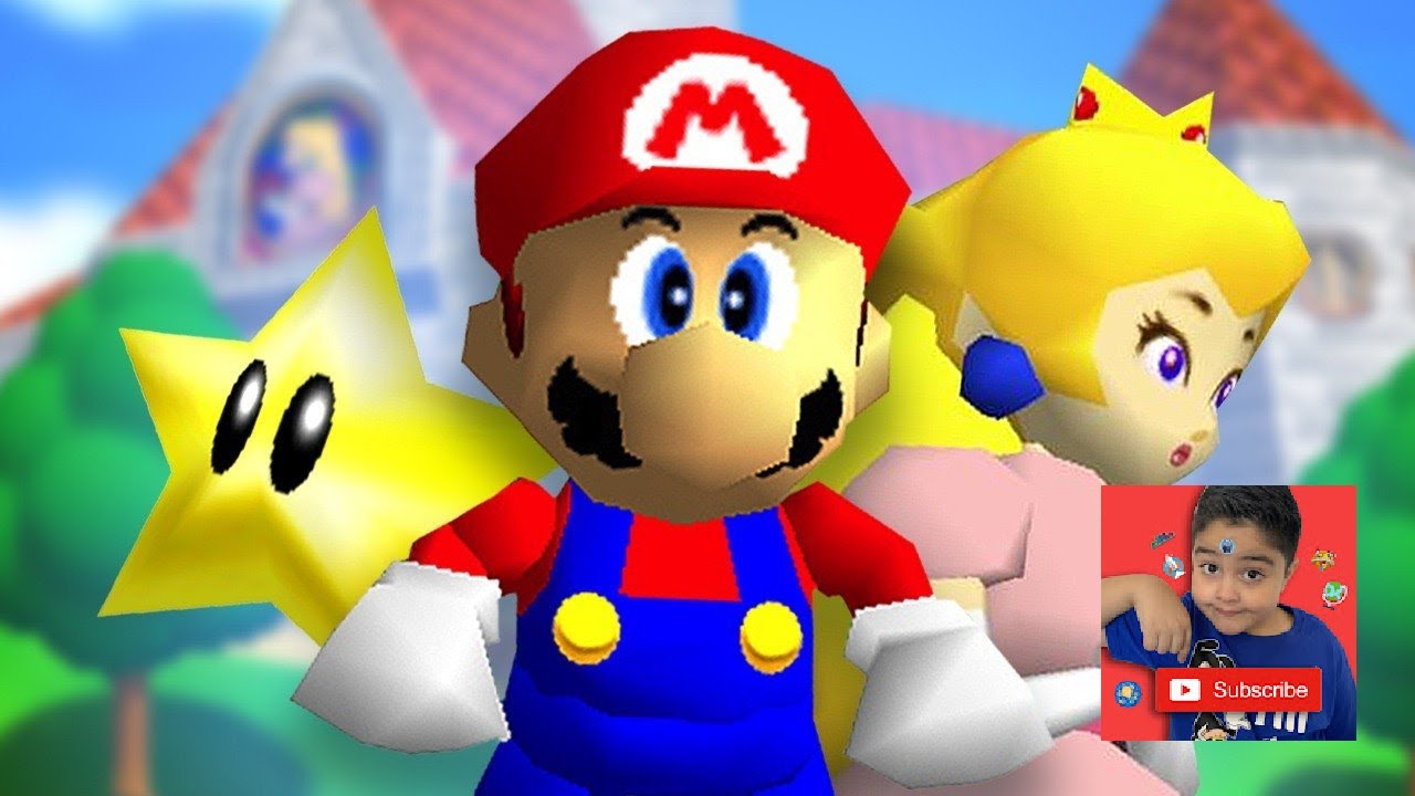 Mi primer speed run de  Super Mario 64, logre cruza el juego en 1 hora!!!!